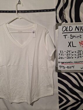 NWT Old Navy Shirt, White, XL